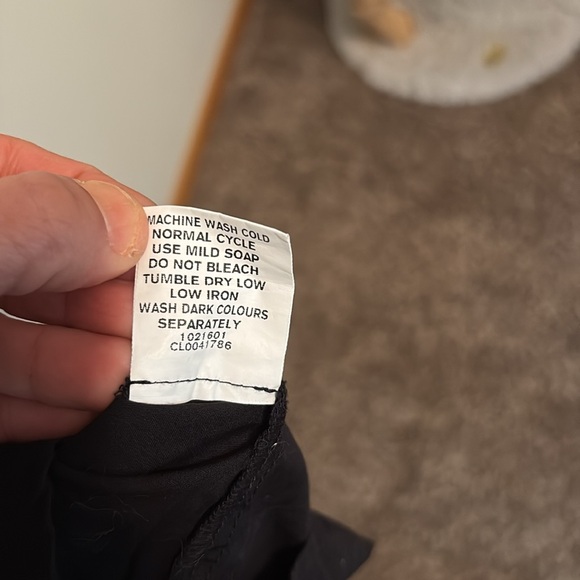 EShakti women’s dress Sz 10 Red & Black Color-block Flowers pockets Cotton NWOT - Picture 8 of 8